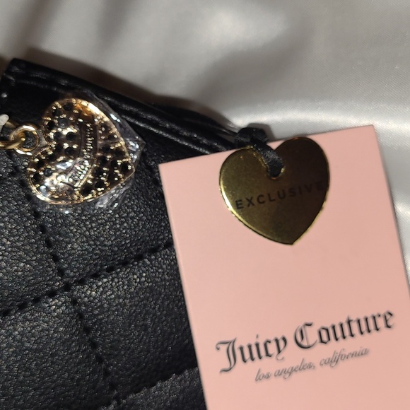 Juicy Couture Black Quilted Wallet with Gold Accents - Picture 9 of 10
